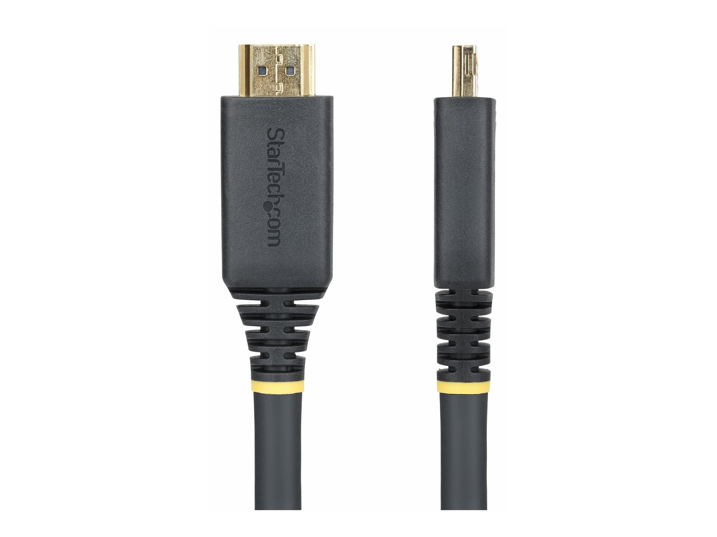 StarTech.com 10m (33ft) Active High Speed HDMI Cable with Gripping Connectors, 4K 60Hz/1440p 144Hz, HDR10/HDCP 2.2/ARC, 18Gbps, UHD HDMI Cord for TV/Monitor/Display, TPE Jacket