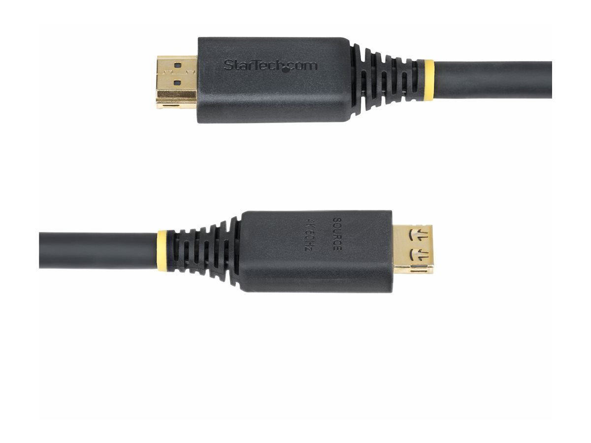 StarTech.com 10m (33ft) Active High Speed HDMI Cable with Gripping Connectors, 4K 60Hz/1440p 144Hz, HDR10/HDCP 2.2/ARC, 18Gbps, UHD HDMI Cord for TV/Monitor/Display, TPE Jacket