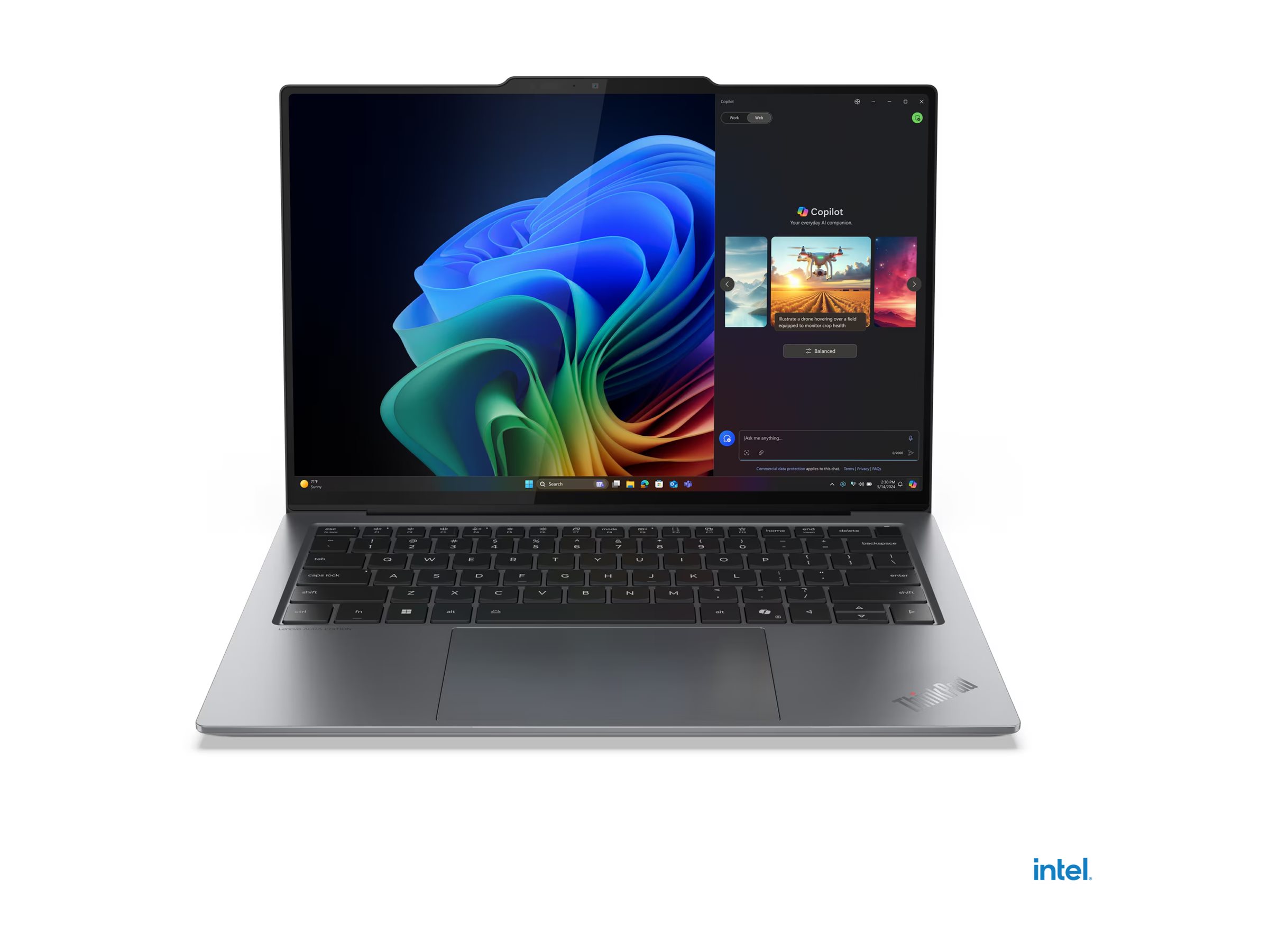 Lenovo ThinkPad X9-14 Intel Core Ultra 5 228V Laptop 35.6 cm (14) WUXGA 32 GB LPDDR5x-SDRAM 512 GB SSD Wi-Fi 7 (802.11be) Windows 11 Pro Grey