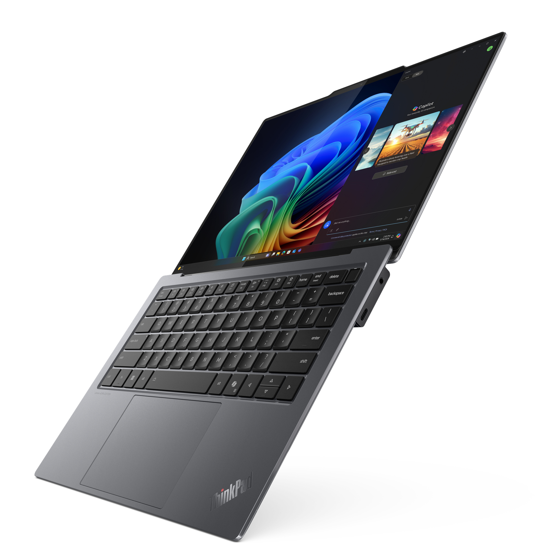 Lenovo ThinkPad X9-14 Intel Core Ultra 5 228V Laptop 35.6 cm (14) WUXGA 32 GB LPDDR5x-SDRAM 512 GB SSD Wi-Fi 7 (802.11be) Windows 11 Pro Grey