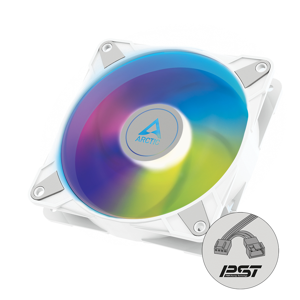 ARCTIC P14 PWM PST A-RGB Carcasa del ordenador Ventilador 14 cm Blanco 1 pieza(s)