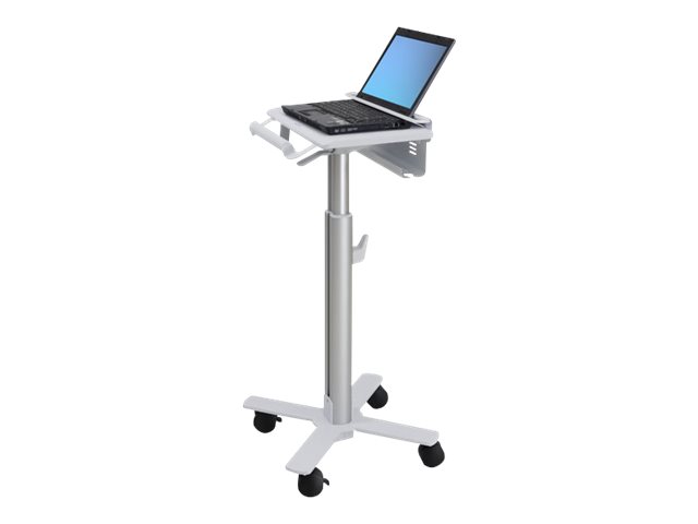 Ergotron Laptop Cart, SV10 - Wagen fr Notebook - medizinisch - Metall - wei, Aluminium - Bildschirmgre: bis zu 43,2 cm (bis zu 17)