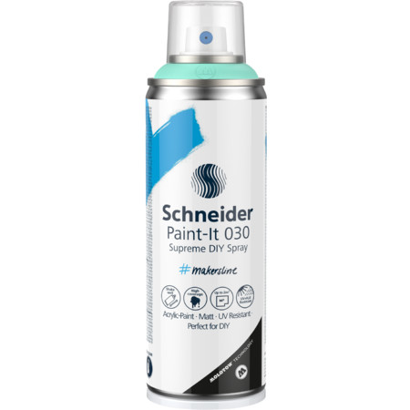 Schneider Schreibger�te Paint-It 030 Supreme DIY Spray pittura 200 ml Colore menta Barattolo a spruzzo