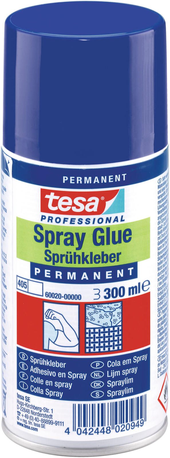 Tesa Spr�hkleber Permanent 300 ml Transparent