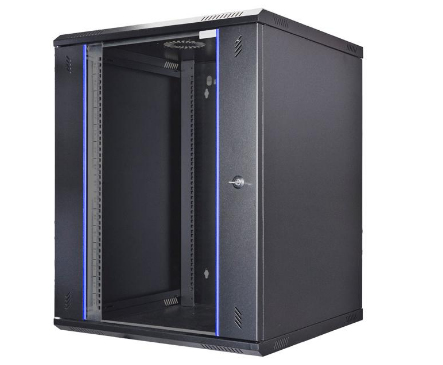 Wirewin 19 Wandschrank, einteilig, Pro 2nd Generation, Flat-Pack, 600x450mm, schwarz