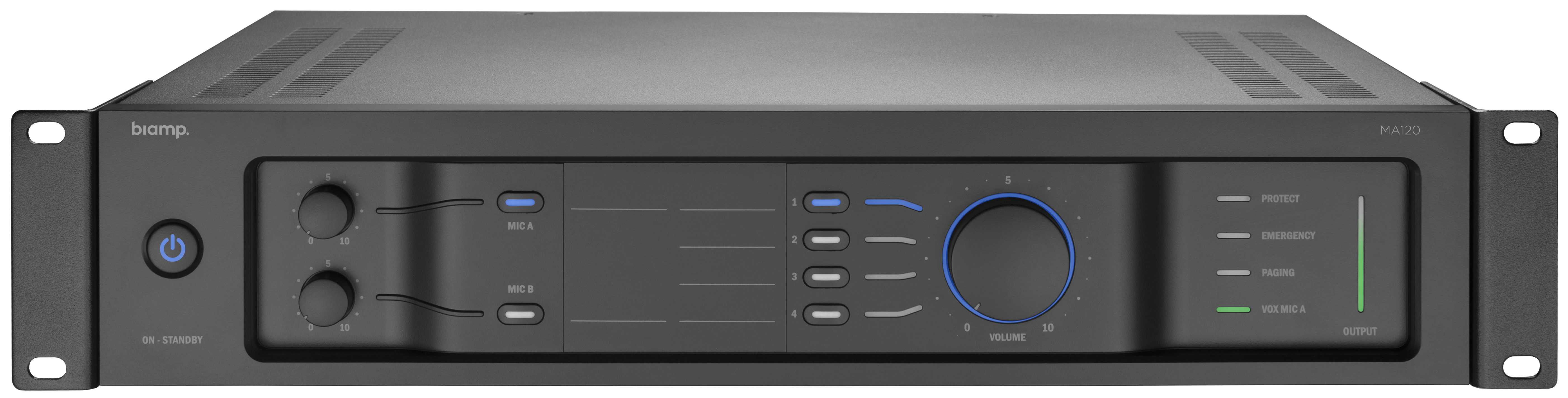 Biamp Commercial Audio MA120 Rendimiento/fase Negro