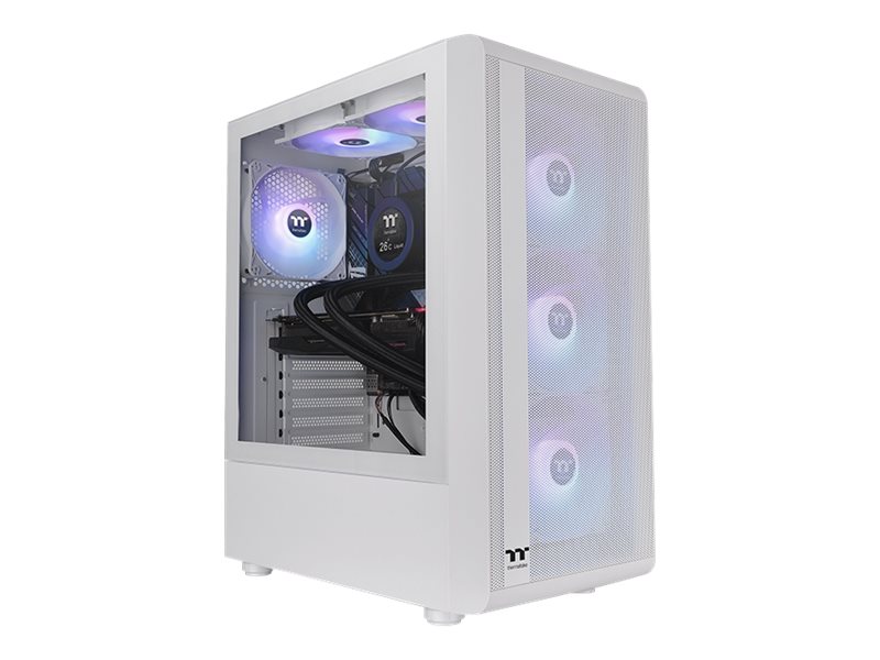 Thermaltake S Series S200 TG ARGB Snow - Mid tower - ATX - Seitenteil mit Fenster (gehrtetes Glas)