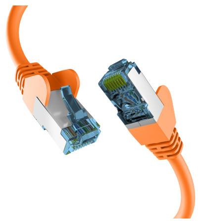 M-Cab EC020200219 networking cable Orange 0.25 m Cat7 S/FTP (S-STP)