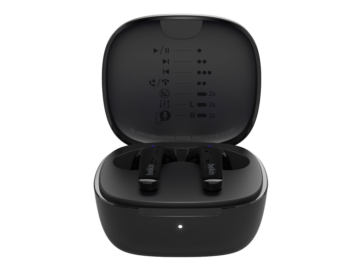Belkin SoundForm Motion Auriculares True Wireless Stereo (TWS) Dentro de odo Llamadas/Msica/Deporte/Uso diario Bluetooth Negro