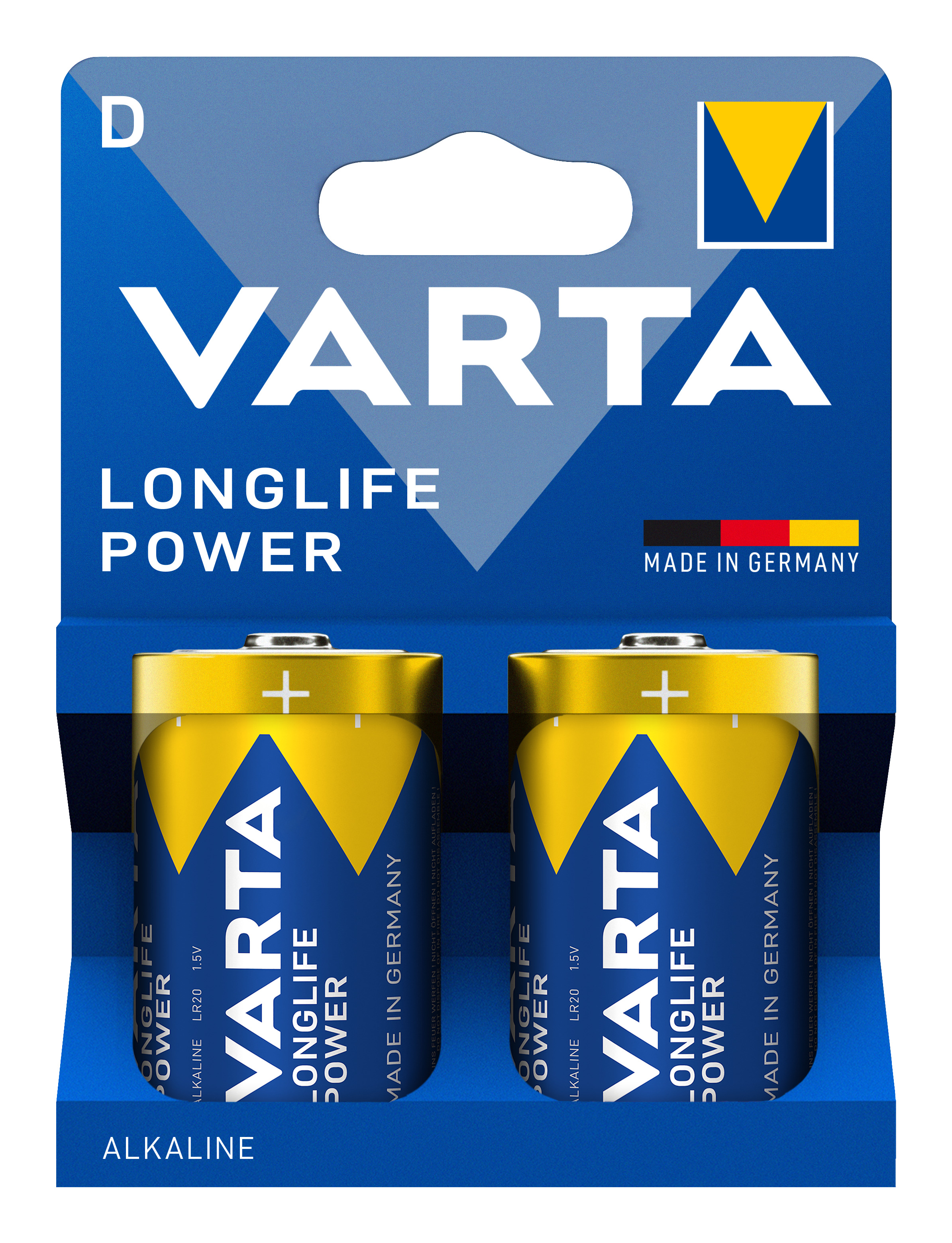 Varta Longlife Power D Blister 2 Mono -Batterie Alkali-Mangan 2 St. - Batterie - Mono (D)