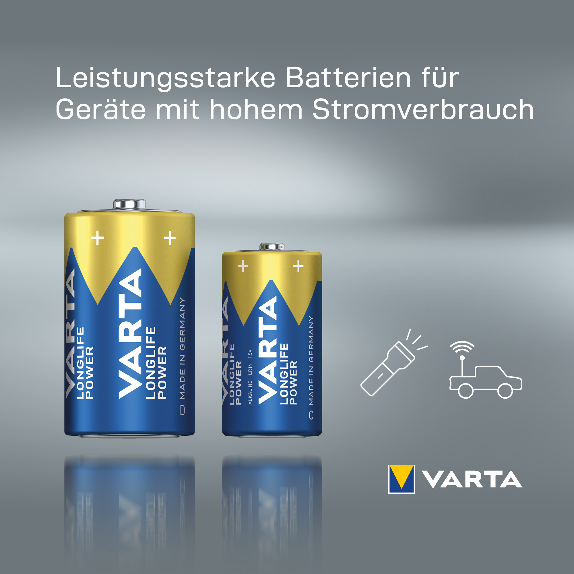 Varta Longlife Power D Blister 2 Mono -Batterie Alkali-Mangan 2 St. - Batterie - Mono (D)
