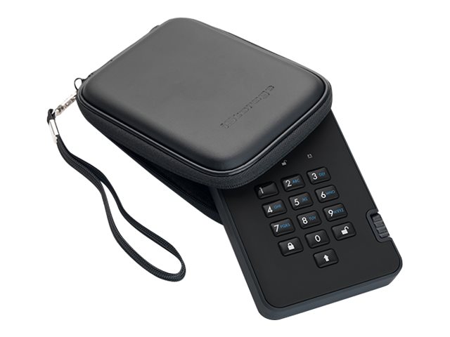 iStorage diskAshur2 256-bit 128GB USB 3.1 secure encrypted solid-state drive - Black IS-DA2-256-SSD-128-B