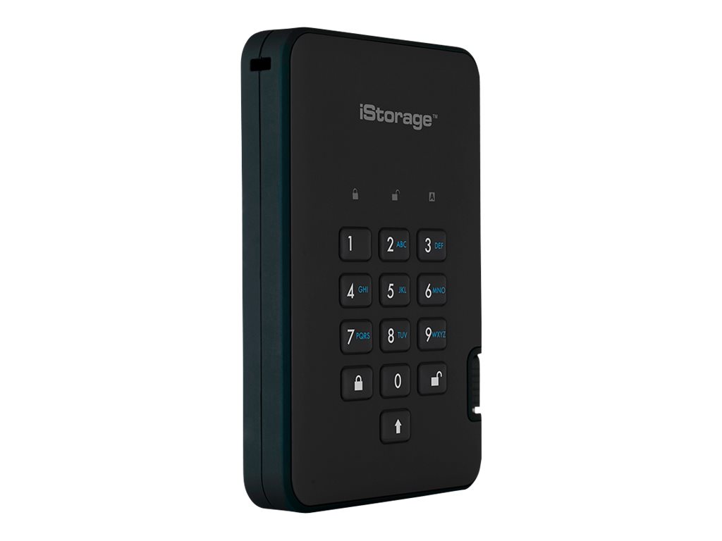 iStorage diskAshur2 256-bit 128GB USB 3.1 secure encrypted solid-state drive - Black IS-DA2-256-SSD-128-B