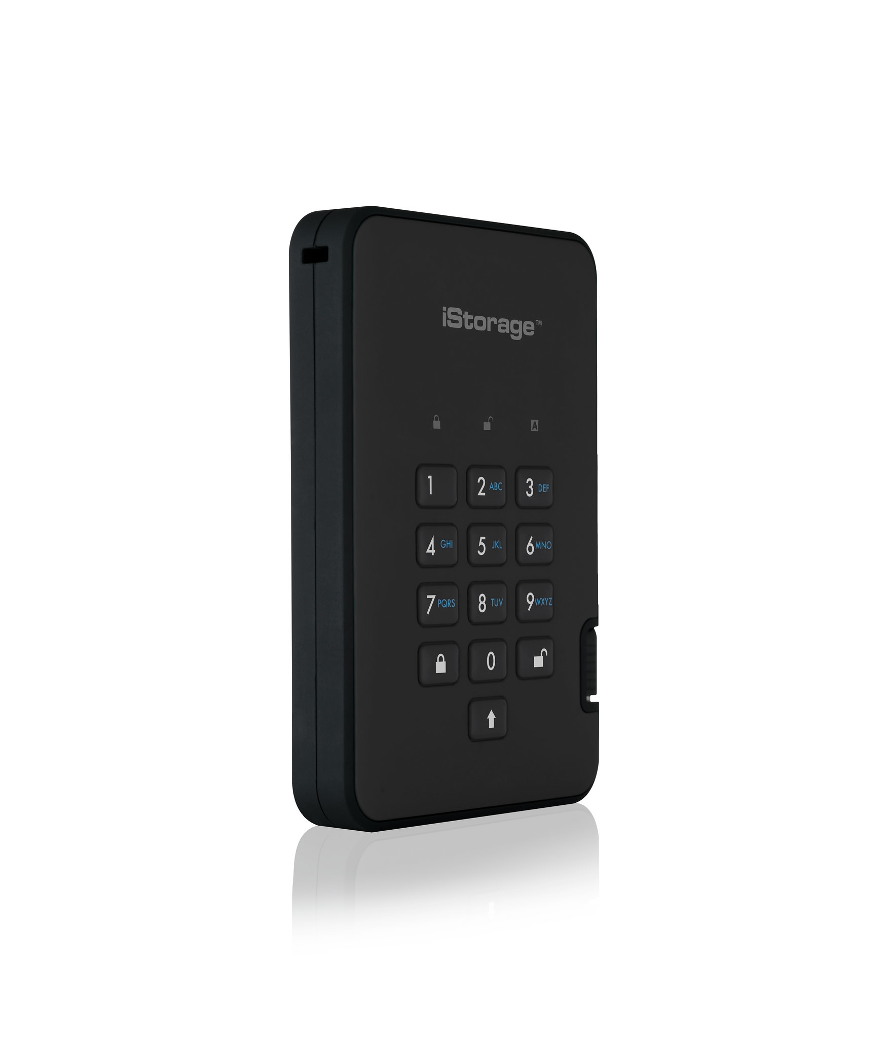 iStorage diskAshur2 256-bit 128GB USB 3.1 secure encrypted solid-state drive - Black IS-DA2-256-SSD-128-B