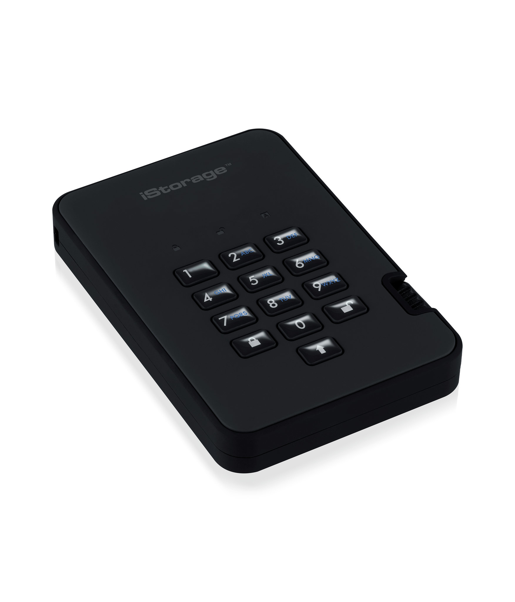 iStorage diskAshur2 256-bit 128GB USB 3.1 secure encrypted solid-state drive - Black IS-DA2-256-SSD-128-B