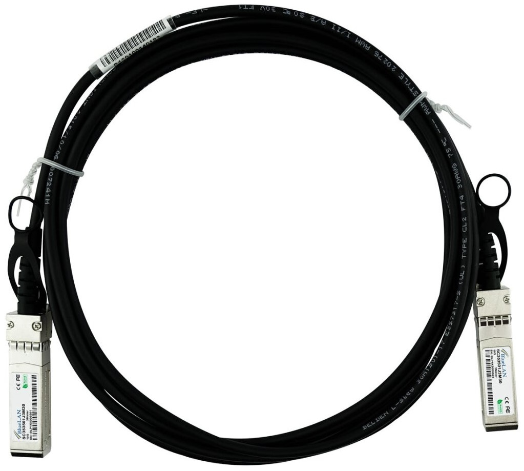 BlueOptics SFP-10G-DAC-0.5M-DL-BL cavo InfiniBand 0,5 m SFP+ Arancione