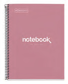 MIQUELRIUS Collegeblock DIN A4 kariert rosa - B�rokleinmaterial - A4
