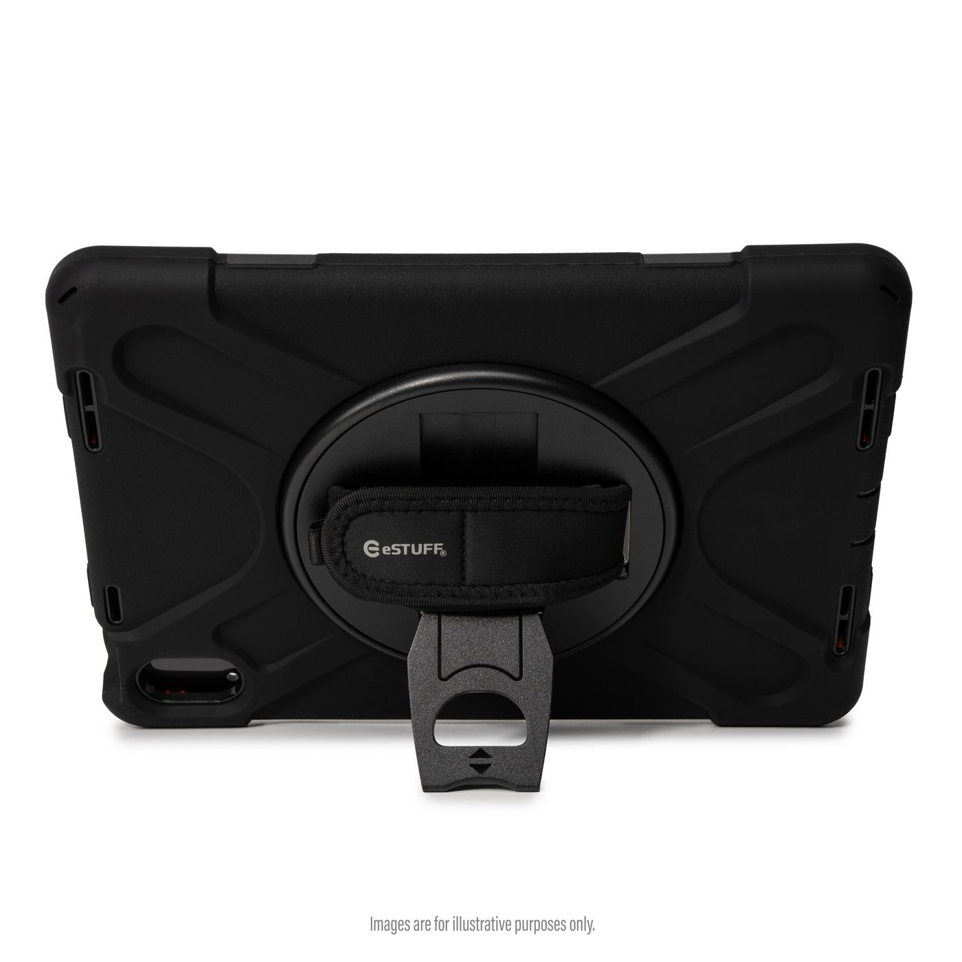 eSTUFF AUSTIN - Hintere Abdeckung f�r Tablet - Polycarbonat, Silikon - Schwarz - f�r Lenovo Tab M10 (3rd Gen)