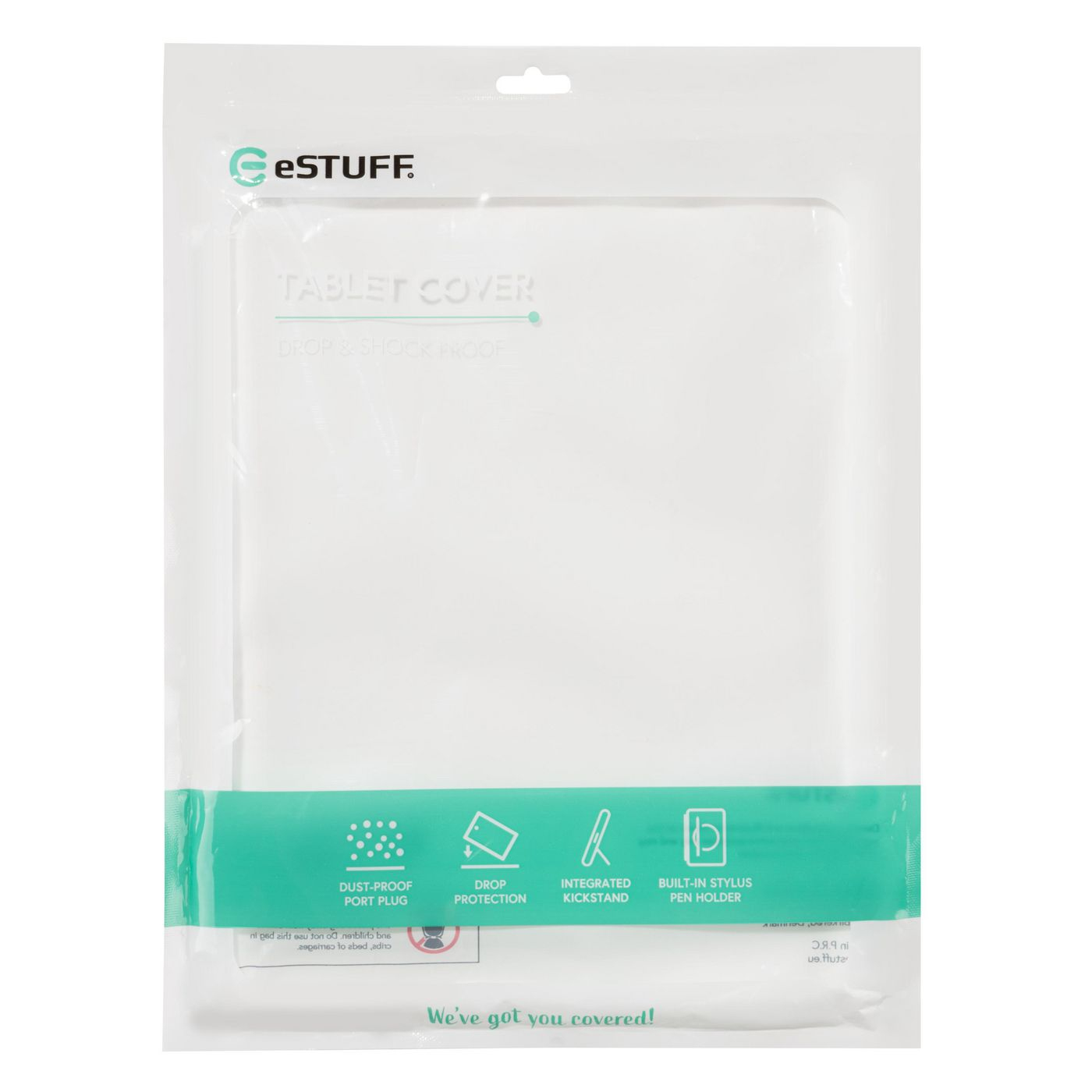 eSTUFF AUSTIN - Hintere Abdeckung f�r Tablet - Polycarbonat, Silikon - Schwarz - f�r Lenovo Tab M10 (3rd Gen)