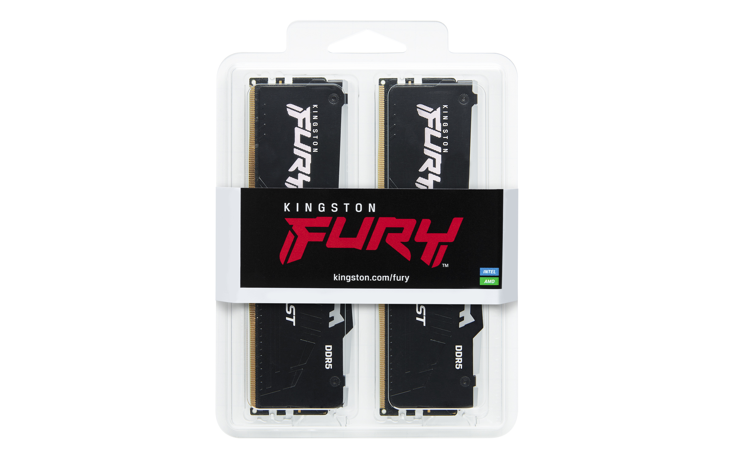 Kingston Technology FURY 128 GB 5600 MT/s DDR5 CL40 DIMM (Kit da 4 moduli) Beast RGB XMP