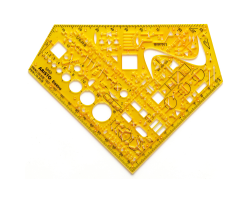 Aristo Zeichenschablone gelb