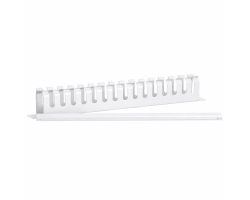 DSIT 19 Zoll Kabelf�hrungsleiste mit Abdeckung - weiss