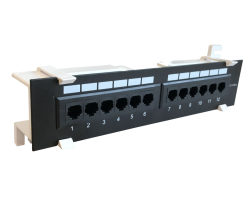 DSIT CAT 6a Wand Patchpanel 12-fach UTP - Zubeh�r Netzwerk - 12-Port