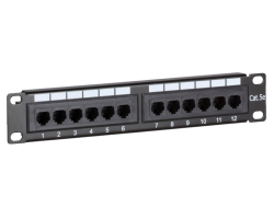 DSIT Patchpanel 10 12-fach UTP CAT 5e - Zubeh�r Netzwerk - 12-Port