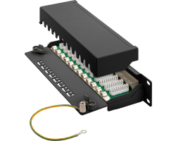 DSIT Patchpanel 10 12-fach STP CAT 6a