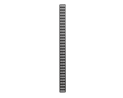 DSIT vertikale Kabelf�hrungsleiste - 30 cm breit