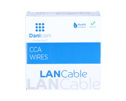 DSIT CAT5e U/UTP kabel op rol soepel grijs CCA DC-UTP5CCA50-GRY - Kabel - CAT 5e