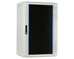 DSIT Serverschrank Wandgeh�use mit Glastuer Wei� BxTxH 600 x 450 - Wandgeh�use