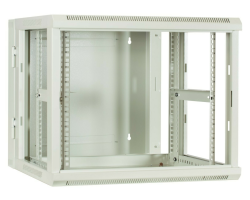 DSIT Serverschrank wendbares Wandgeh�use mit Glastuer Wei� BxTxH 600 x - Wandgeh�use