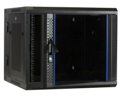 DSIT Serverschrank wendbares Wandgeh�use mit Glast�r und perforierten Seitenw�nden - Wandgeh�use
