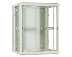 DSIT Serverschrank wendbares Wandgeh�use mit Glastuer Wei� BxTxH 600 x - Wandgeh�use
