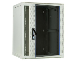 DSIT Serverschrank Wandgeh�use mit Glast�r Wei� BxTxH 600 x - Wandgeh�use