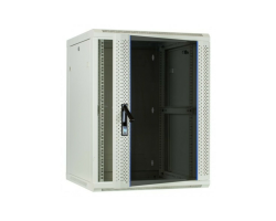 DSIT wei�er Serverschrank Wandgeh�use mit Glast�r BxTxH 600 x - Wandgeh�use