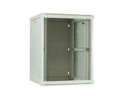 DSIT Serverschrank Wandgeh�use mit Glastuer Wei� BxTxH 600 x - Wandgeh�use