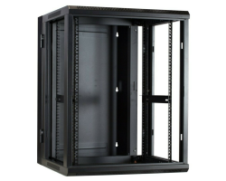 DSIT Serverschrank wendbares Wandgeh�use mit Glast�r und perforierten Seitenw�nden - Wandgeh�use