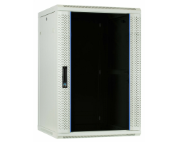 DSIT wei�er Serverschrank Wandgeh�use mit Glast�r BxTxH 600 x - Wandgeh�use