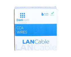 DSIT CAT6 U/UTP kabel op rol soepel grijs CCA DC-UTP6CCA50-GRY - Kabel - CAT 6