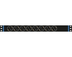 DSIT 19 inch 8 way power strip with C14 plug - Steckdosenleiste - 1,8 m