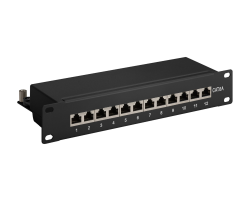 DSIT Patchpanel 10 12-fach STP CAT 6a