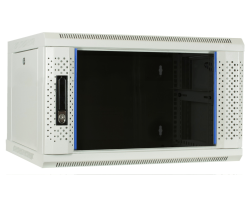 DSIT Serverschrank Wandgeh�use mit Glastuer Weiss BxTxH 600 x 450 280