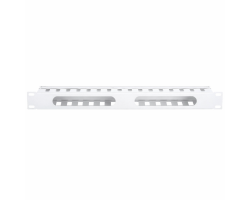 DSIT 19 Zoll Kabelf�hrungsleiste mit Abdeckung - weiss