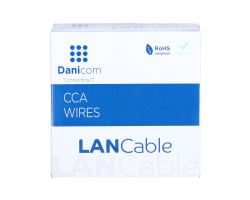 DSIT CAT5e U/UTP kabel op rol stug grijs CCA DC-UTP5CCA50S-GRY - Kabel - CAT 5e