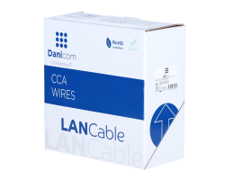 DSIT CAT5e F/UTP auf Spule gewickelt starr grau CCA - CAT 5e - UTP