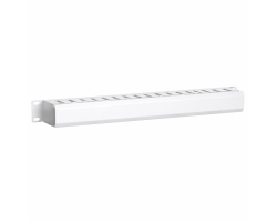 DSIT 19 Zoll Kabelf�hrungsleiste mit Abdeckung - weiss