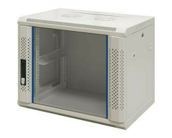 DSIT Serverschrank Wandgeh�use mit Glastuer Wei� BxTxH 600 x 450 - Wandgeh�use