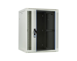 DSIT Serverschrank Wandgeh�use mit Glastuer Weiss BxTxH 600 x - Wandgeh�use